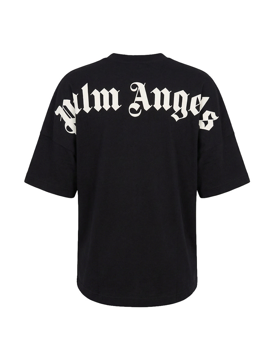 Palm Angels classic logo over tee - Black