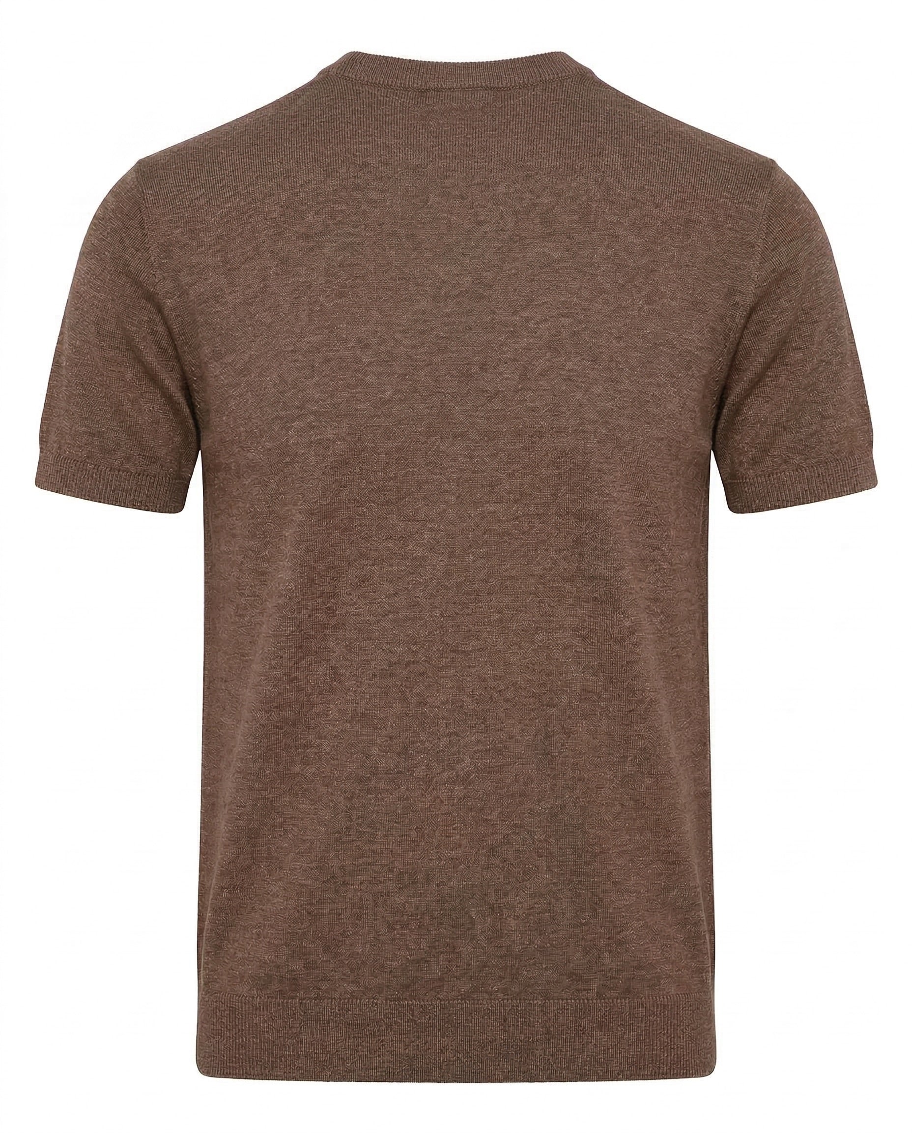 T-shirt filo Girocollo - Brown